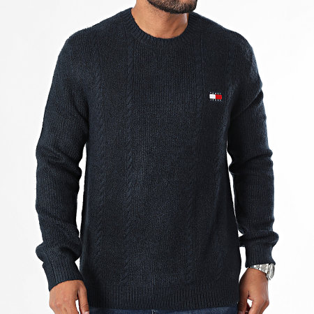 Tommy Jeans - Maglione a cavi 9440 blu navy