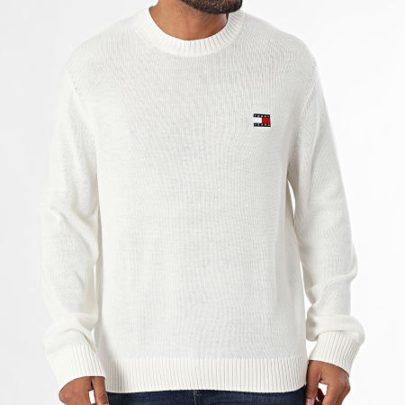 Tommy Jeans - Maglia Red Badge 0706 Beige chiaro