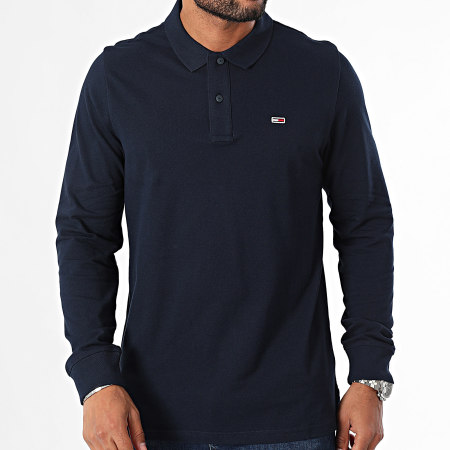 Tommy Jeans - Polo Slim Manga Larga 8309 Azul Marino