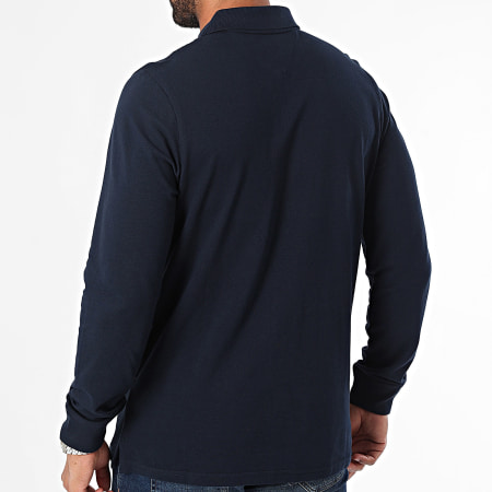 Tommy Jeans - Polo slim a manica lunga 8309 blu navy