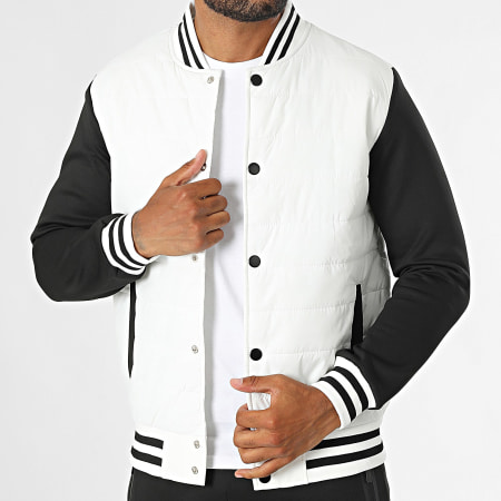 Zayne Paris  - Ensemble Veste Et Pantalon Jogging Blanc Noir