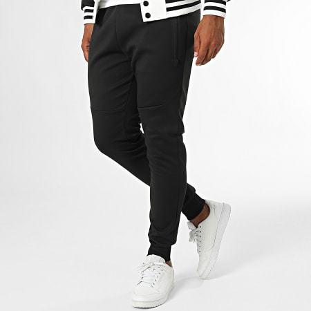 Zayne Paris  - Ensemble Veste Et Pantalon Jogging Blanc Noir