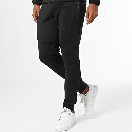 Zayne Paris  - Conjunto de sudadera con capucha y cremallera y pantalón de chándal Negro