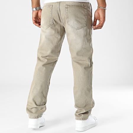 2Y Premium - Jeans beige dal taglio regolare