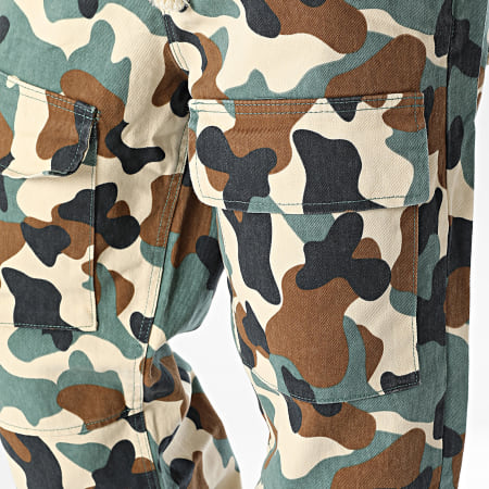 2Y Premium - Cargo Broek Relaxed Fit Beige Bruin Blauw Turquoise Camouflage Jeans