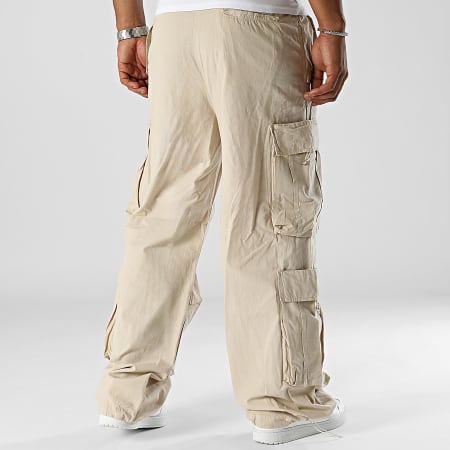 2Y Premium - Pantaloni Cargo beige dal taglio baggy