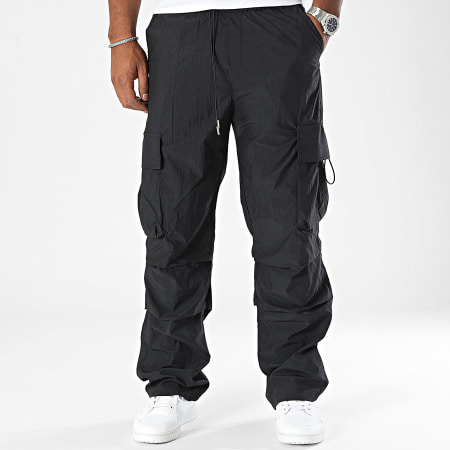 2Y Premium - Baggy Fit Cargo Broek Zwart