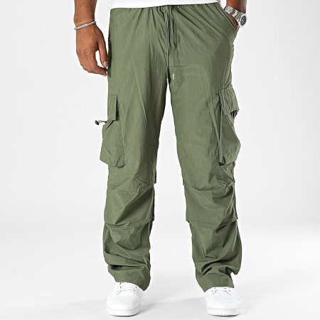 2Y Premium - Baggy Fit Cargo Broek Khaki Groen