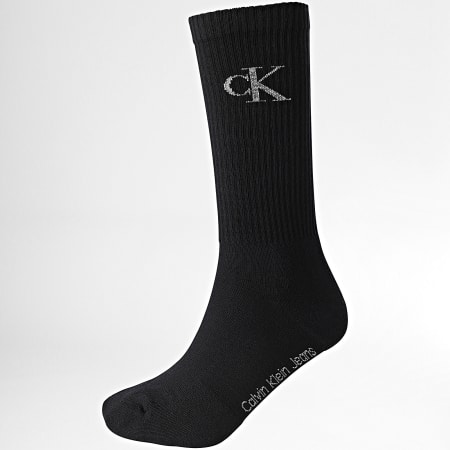 Calvin Klein - Lot De 2 Paires De Chaussettes 701229456 Noir Blanc Gris