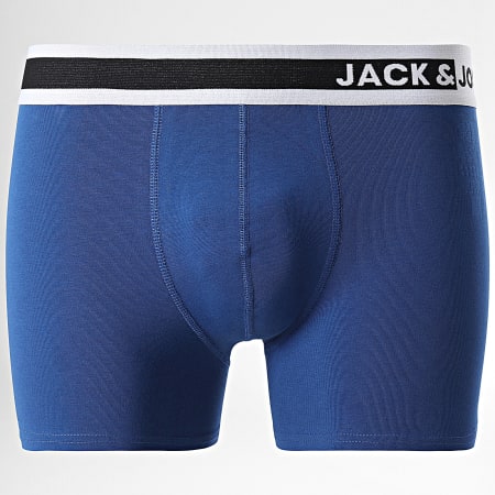 Jack And Jones - Set di 10 boxer Jimmy Solid Nero Blu Reale Arancione Grigio Bordeau Verde Khaki