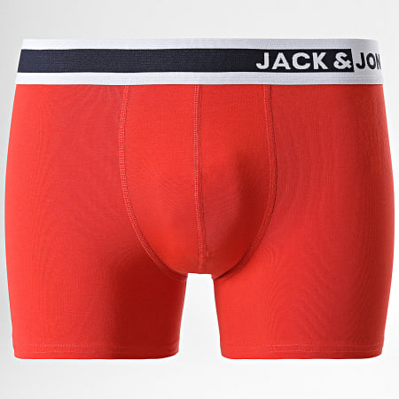 Jack And Jones - Juego de 10 Jimmy Solid Boxers Negro Azul Real Naranja Gris Bordeau Verde Caqui