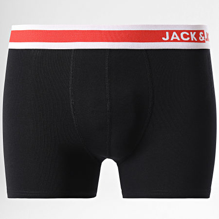 Jack And Jones - Juego de 10 Jimmy Solid Boxers Negro Azul Real Naranja Gris Bordeau Verde Caqui