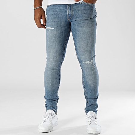 Jack And Jones - Jeans skinny Liam Original in denim blu