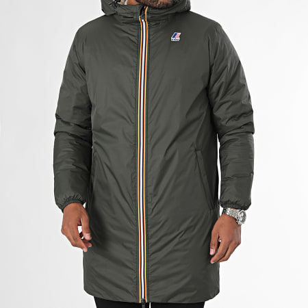 K-Way - Parka Le Vrai 3.0 Eiffel Orsetto K3114KW Verde caqui