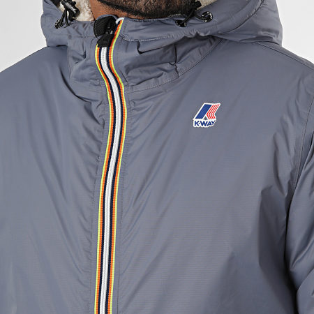 K-Way - Le Vrai 3.0 Eiffel Orsetto Parka K3114KW Gris