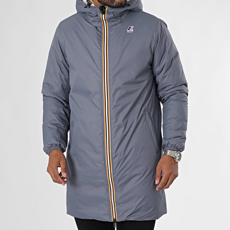 K-Way - Le Vrai 3.0 Eiffel Orsetto Parka K3114KW Gris