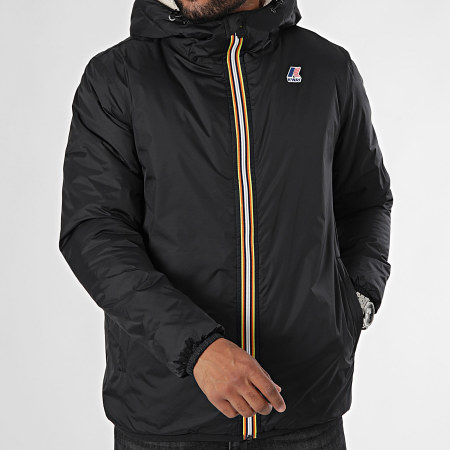K-Way - Le Vrai 3.0 Claude Orsetto Hooded Parka K3118TW Zwart