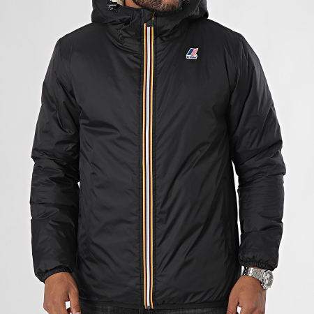 K-Way - Le Vrai 3.0 Claude Orsetto Hooded Parka K3118TW Zwart