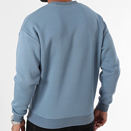 MTX - Sudadera con cuello redondo ZT1009 Azul Gris