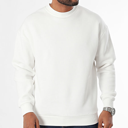 MTX - Sudadera de cuello redondo ZT1009 Blanco