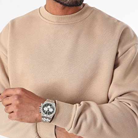 MTX - Sudadera con cuello redondo ZT1009 Beige oscuro