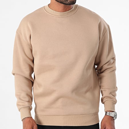 MTX - Sudadera con cuello redondo ZT1009 Beige oscuro