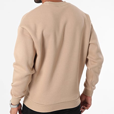 MTX - Sudadera con cuello redondo ZT1009 Beige oscuro