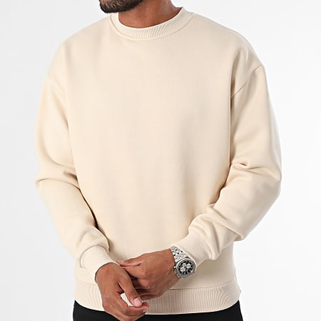 MTX - Sudadera con cuello redondo ZT1009 Beige claro