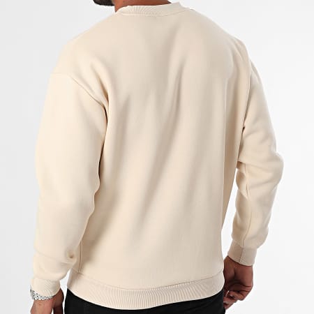 MTX - Sudadera con cuello redondo ZT1009 Beige claro