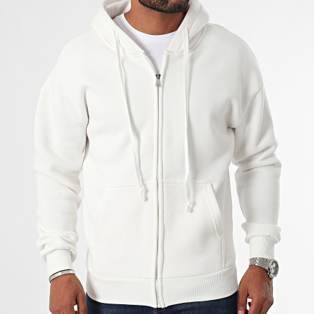 MTX - Sudadera con cremallera ZT1010 Blanca