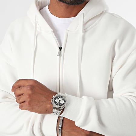 MTX - Sudadera con cremallera ZT1010 Blanca