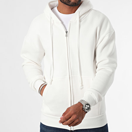 MTX - Sudadera con cremallera ZT1010 Blanca