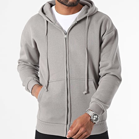 MTX - Sudadera con cremallera ZT1010 Gris