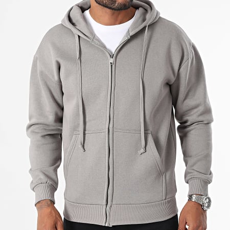 MTX - Sudadera con cremallera ZT1010 Gris