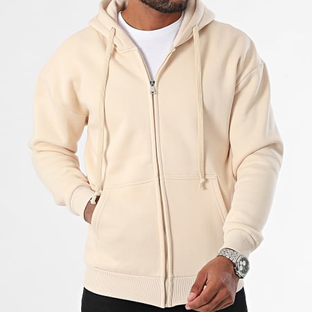 MTX - Sudadera con cremallera ZT1010 Beige