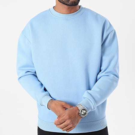 MTX - Sudadera con cuello redondo ZT1009 Azul claro