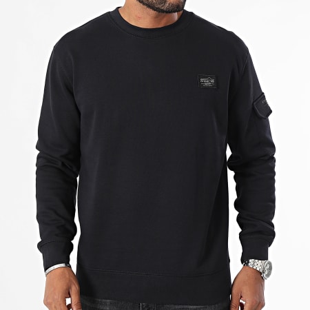 Petrol Industries - Sudadera con cuello redondo SWH310 Negro