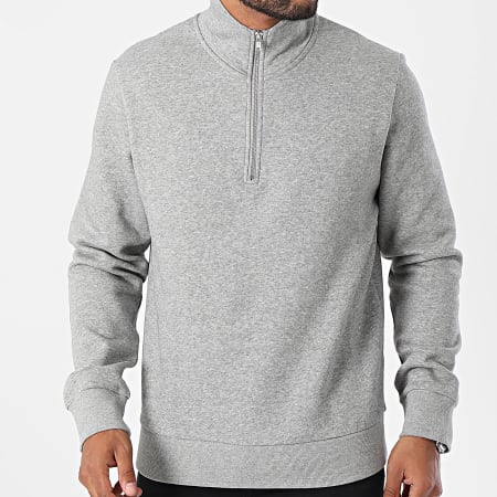 Produkt - Sudadera básica con cremallera Heather Grey