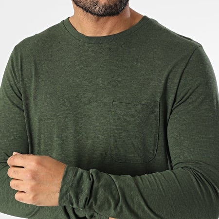 Produkt - GMS Hendrick Camiseta Bolsillo Manga Larga Verde Caqui Oscuro