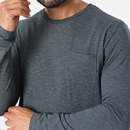 Produkt - Tee Shirt Poche Manches Longues GMS Hendrick Gris Chiné