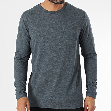 Produkt - Tee Shirt Poche Manches Longues GMS Hendrick Gris Chiné