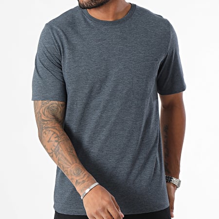 Produkt - Hendrick Pocket Tee Shirt Navy Heide Blauw