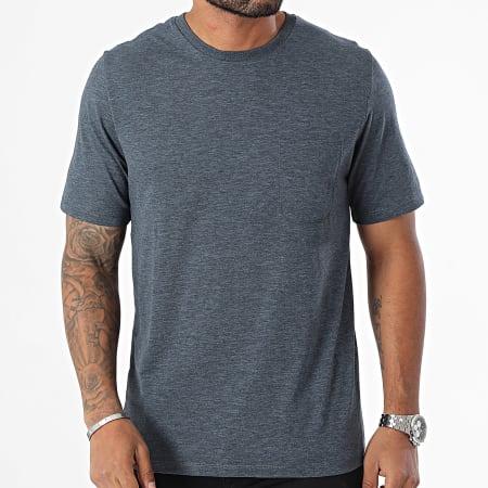 Produkt - Hendrick Pocket Tee Shirt Azul marino jaspeado