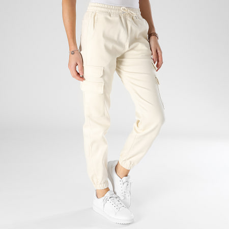 Project X Paris - Pantalon Cargo Femme TF239707 Beige Clair