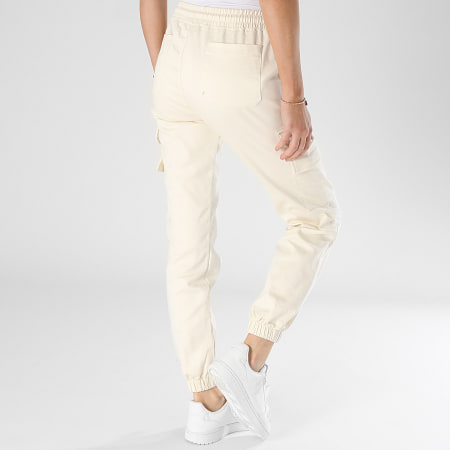 Project X Paris - Pantalon Cargo Femme TF239707 Beige Clair
