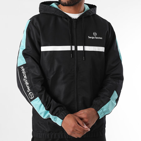 Sergio Tacchini - Prannie 40846 Giacca con cappuccio e zip a righe nere