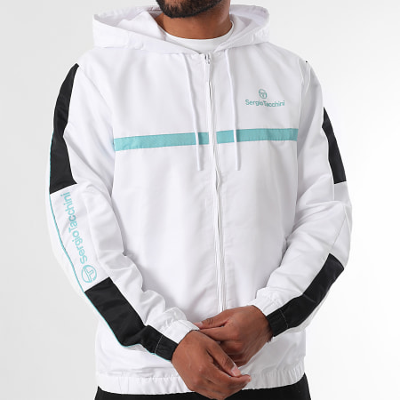 Sergio Tacchini - Prannie 40846 Wit Gestreept Hooded Zip Jacket