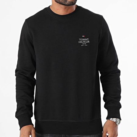 Tommy Hilfiger - Sweat Crewneck Hilfiger Stack 5524 Noir