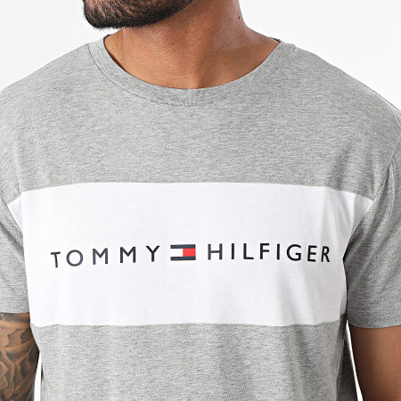 Tommy Hilfiger - Maglietta con logo a blocchi 3418 grigio scuro