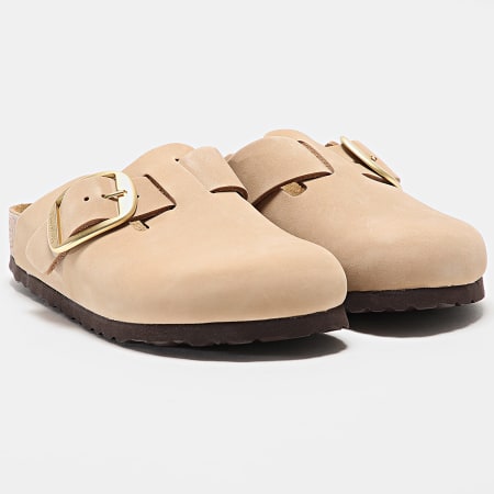 BIRKENSTOCK - Sandali donna Boston Big Buckle Beige